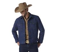 Wrangler Western, giacca da uomo in denim sfoderata, denim, XXL