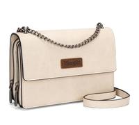 Wrangler WG149-236TN - Borsa a tracolla da donna, stile western, piccola, bianca, con tracolla a catena, idea regalo, Gardenia Bianco