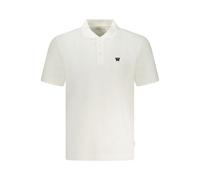 Wrangler White Cotton Men Polo Shirt - S