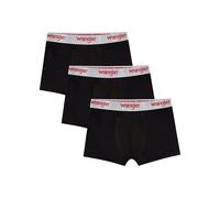 Wrangler Uomo, Boxers, Nero con Fascia Grigia in Vita, Confezione da 3, XL
