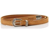 Wrangler Women's Thin Western Belt, Camel, 95, marrone chiaro, 95 cm