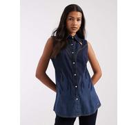 Wrangler x Lainey Wilson - Flame - Camicia senza maniche in denim color indaco-Blu M