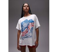 Wrangler x Lainey Wilson - T-shirt oversize bianca con stampa-Bianco XS