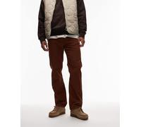 Wrangler x Stranger Things - 13MWZ Original Cowboy - Jeans dritti in tessuto a coste marrone W32