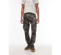 Wrangler x Stranger Things - Pantaloni cargo verdi con stampa mimetica-Verde W32