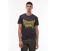 Wrangler x Stranger Things - T-shirt nera con grafica del logo-Nero XL