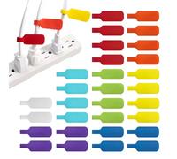 Wrap-It Storage - Etichette per cavi, medie, multicolore (confezione da 30) da scrivere per la gestione e l'identificazione dei cavi