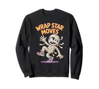 Wrap Star Moves Divertente Dancing Mummy Halloween Pun Felpa