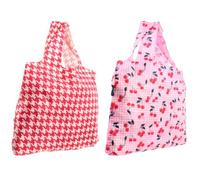 Wrapables Envirosax Lane - Set di 2 borse per la spesa riutilizzabili, colore: ciliegia