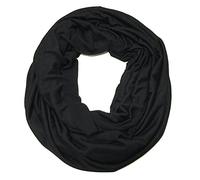 Wrapables Women's Soft Jersey Knit Infinity Scarf, black, One Size