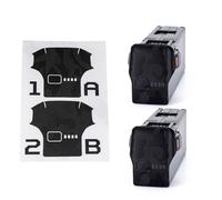 WRAPGRADE adesivi compatibili con DJI Avata 2 Set di 2 batterie (Black Bumpy Camo)