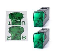WRAPGRADE adesivi compatibili con DJI Avata 2 Set di 2 batterie (Emerald Skull)