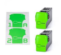 WRAPGRADE adesivi compatibili con DJI Avata 2 Set di 2 batterie (Neon Green)