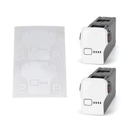 WRAPGRADE adesivi compatibili con DJI Avata 2 Set di 2 batterie (Racing White)