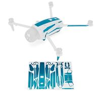WRAPGRADE adesivi compatibili con DJI Mavic 4 Pro Accent Color (Caribbean Blue)