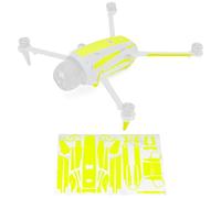 WRAPGRADE adesivi compatibili con DJI Mavic 4 Pro Accent Color (Neon Yellow)