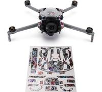 WRAPGRADE adesivi compatibili con DJI Mini 5 Pro Accent Color (Metal Sticker Bomb)