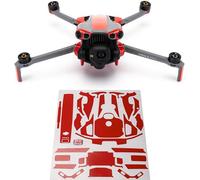 WRAPGRADE adesivi compatibili con DJI Mini 5 Pro Accent Color (Super Red)
