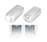 WRAPGRADE adesivi compatibili con DJI NEO Set di 2 batterie (Airforce Silver)