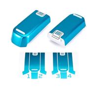 WRAPGRADE adesivi compatibili con DJI NEO Set di 2 batterie (Caribbean Blue)