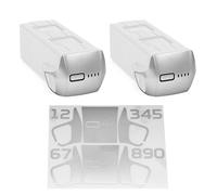 WRAPGRADE adesivi compatibili con le 2 batterie del DJI Mavic 4 Pro (Airforce Silver)