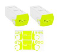 WRAPGRADE adesivi compatibili con le 2 batterie del DJI Mavic 4 Pro (Neon Yellow)
