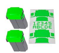 WRAPGRADE adesivi compatibili con le 2 batterie del DJI Mini 5 Pro (Neon Green)