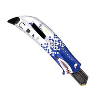 WRAPGRADE Coltello da box con rivestimento in vinile senza lama (AEROSTRIKE BLUE)