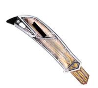 WRAPGRADE Coltello da box con rivestimento in vinile senza lama (GOLDEN AGE PINSTRIPE)