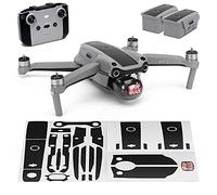 Wrapgrade Main Unit Skin Compatibile con DJI Air 2S | Accent Color B (STEALTH BLACK)