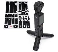 WRAPGRADE Skin Adesivi compatibili con DJI Osmo Pocket 3 Decalcomania (BLACK HEMP LEAVES)