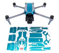 Wrapgrade Skin Compatibile con DJI Air 3S Accent Color (Caribbean Blue)