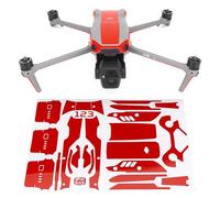 Wrapgrade Skin Compatibile con DJI Air 3S Accent Color (Super Red)