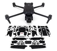 Wrapgrade Skin Compatibile con DJI Air 3S (Black Bumpy Camo)