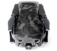 Wrapgrade Skin Compatibile con DJI Mavic Air | unità A: parti e posteriore colorata Trim (BLACK BUMPY CAMO)