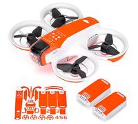 Wrapgrade Skin Compatibile con DJI NEO Accent Color (Neon Orange)