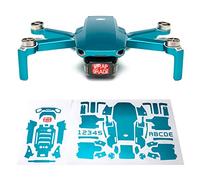 WRAPGRADE Skin set di adesivi compatibile con DJI Mini 2 (CARIBBEAN BLUE)