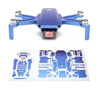 WRAPGRADE Skin set di adesivi compatibile con DJI Mini 2 CELESTE BLUE)