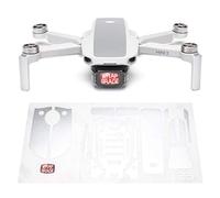 WRAPGRADE Skin Set di Adesivi Compatibile con DJI Mini 2 | Colore di accento (AIRFORCE SILVER)