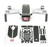 WRAPGRADE Skin Set di Adesivi Compatibile con DJI Mini 2 | Colore di accento (ARMY GREEN)