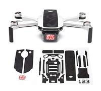 WRAPGRADE Skin Set di Adesivi Compatibile con DJI Mini 2 | Colore di accento (BLACK BUMPY CAMO)