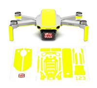 WRAPGRADE Skin Set di Adesivi Compatibile con DJI Mini 2 | Colore di accento (NEON YELLOW)