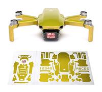 WRAPGRADE Skin set di adesivi compatibile con DJI Mini 2 (LIMONCINO YELLOW)