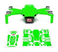 WRAPGRADE Skin set di adesivi compatibile con DJI Mini 2 (NEON GREEN)