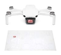 WRAPGRADE Skin set di adesivi compatibile con DJI Mini 2 (RACING WHITE)