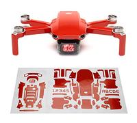 WRAPGRADE Skin set di adesivi compatibile con DJI Mini 2 (SUPER RED)