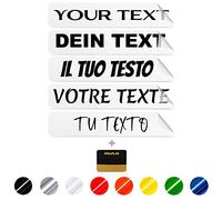 Wraplab Adesivi Personalizzati Testo Sticker | Lettere Adesive per Auto, Moto, Bicicletta, Finestra, pubblicità, Barca, Bicicletta, Computer, Porta, Muro o Cassetta Postale