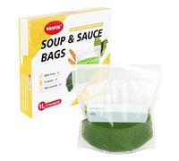 WRAPOK Sacchetti per zuppa resistenti per congelatore, ermetici, con doppia guarnizione, 1000 ml