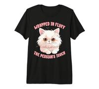 Wrapped in Fluff, The Persian's Touch Cat Lover Owner Maglietta Premium