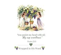 Wrapped in His Word: My Cup Overflows: A Beautiful Scripture Journal for Prayer, Bible Study, Gratitude, Reflection, and Daily Faith